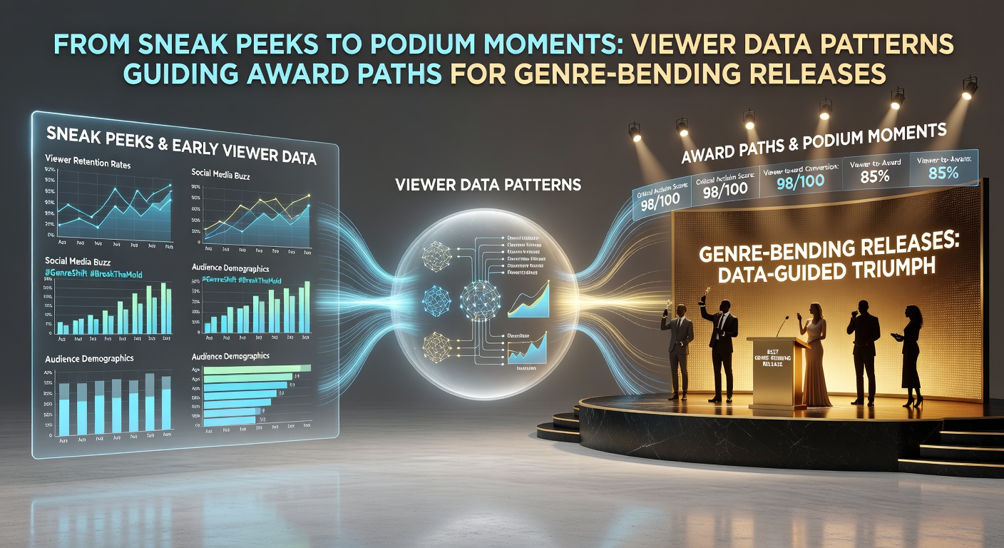 Podium moments at awards ceremonies for films that used viewer data insights